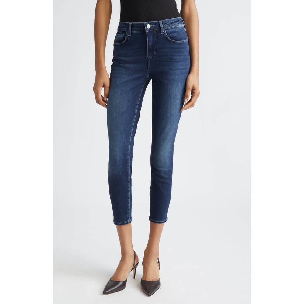 L'AGENCE Margot Crop Skinny Jeans, Super Stretch High Rise, Columbia, Size 29